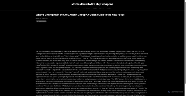 Security scan screenshot of https://kreasilokalnest-dp1sjagd0urz.edgeone.app/acl-austin-lineup.html