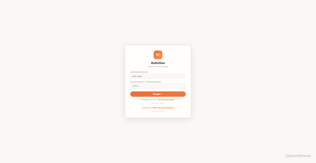 Security scan screenshot of http://bollixflow.com/