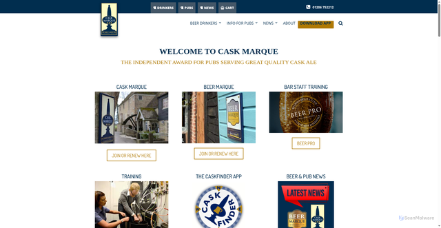 Security scan screenshot of https://cask-marque.co.uk