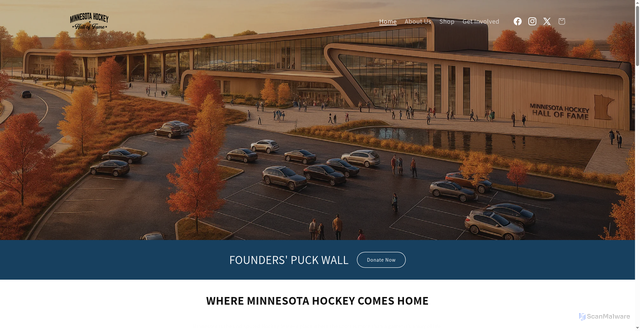 Security scan screenshot of https://mnhhof.com