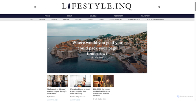 Security scan screenshot of https://lifestyle.inquirer.net