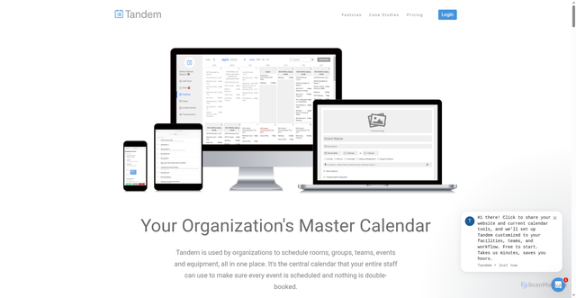 Security scan screenshot of https://tandem.co