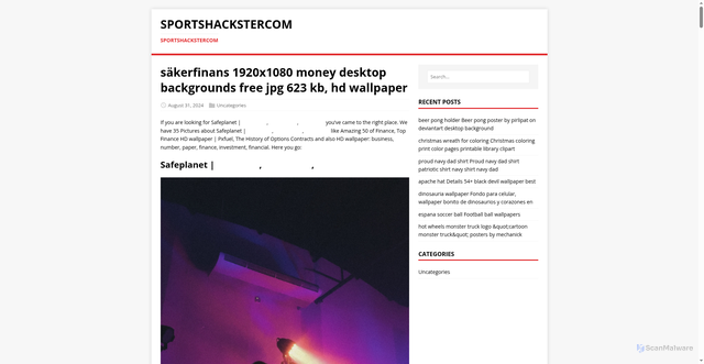 Security scan screenshot of https://sportshackstercom.pages.dev/post/sakerfinans/
