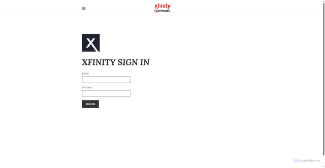 Security scan screenshot of http://my-xfinity-signin.weebly.com/