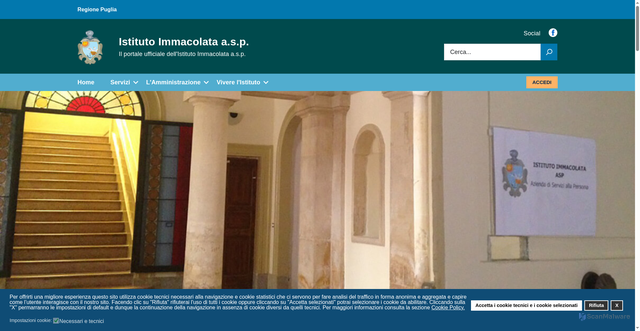 Security scan screenshot of https://www.istitutoimmacolata.org/