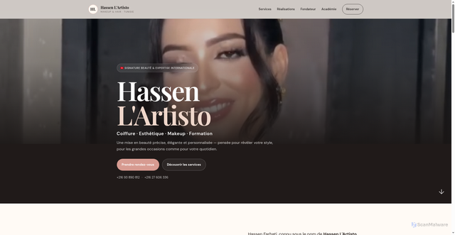 Security scan screenshot of http://hassenlartisto.pages.dev/
