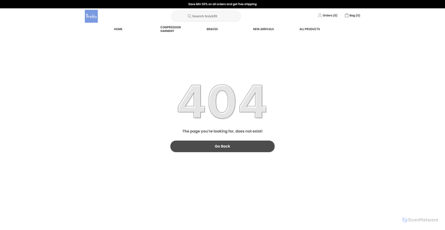 Security scan screenshot of https://snickfit.store/Thigh-High-Compression-Socks-Open-Toe/catalogue/OcV1fBdH/PNEXWEDD