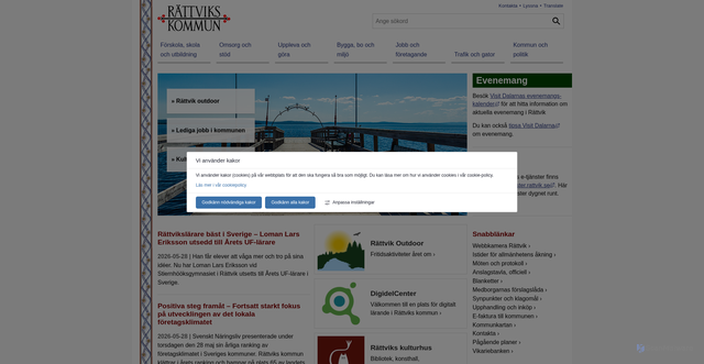 Security scan screenshot of http://www.rattvik.se