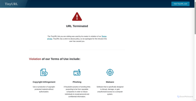 Security scan screenshot of https://tinyurl.com/2shva5rr