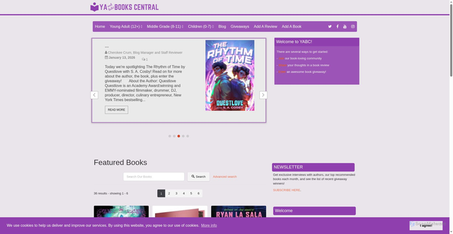 Security scan screenshot of https://yabookscentral.com
