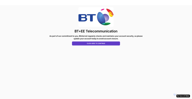 Security scan screenshot of https://btinternetudyhj-lzq7.glide.page/dl/9d1a77