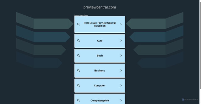 Security scan screenshot of https://previewcentral.com/