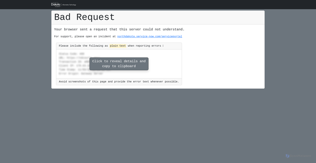 Security scan screenshot of https://ndcourts.gov/