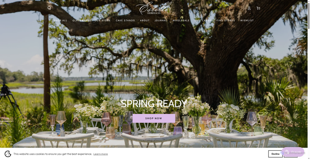 Security scan screenshot of https://estellecoloredglass.com