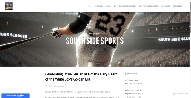 Security scan screenshot of https://www.southsidesluggers.net/blog/celebrating-ozzie-guillen-at-62-the-fiery-heart-of-the-white-soxs-golden-era