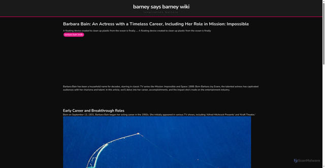 Security scan screenshot of https://nusadigitalflow-dptj67vhrte8.edgeone.app/barbara-bain-imdb.html