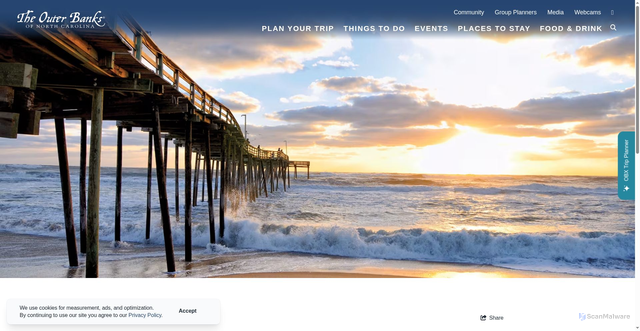 Security scan screenshot of https://www.outerbanks.org/coastal-weather-advisory/