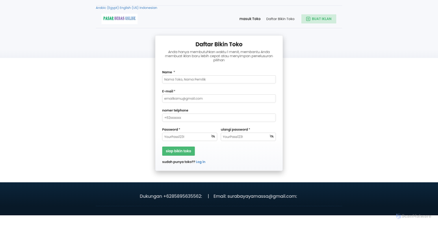 Security scan screenshot of https://tomarketo.com/index.php?page=register&action=register