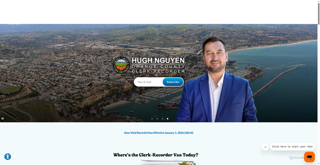 Security scan screenshot of https://ocrecorder.com/
