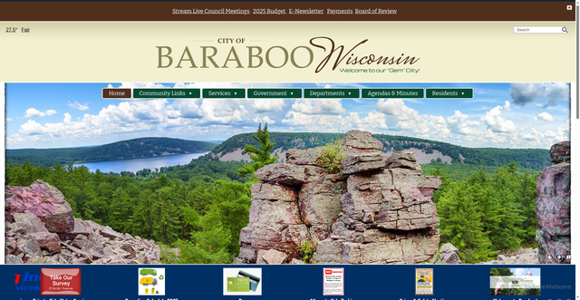 Security scan screenshot of https://baraboowi.gov/