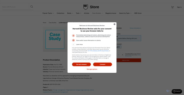 Security scan screenshot of https://store.hbr.org/product/lou-gerstner/485176?srsltid=AfmBOoqv59fPZeJmFgqgWzUerGtumr75NNs7rK41DB2yzW4Q7XtLVcGJ