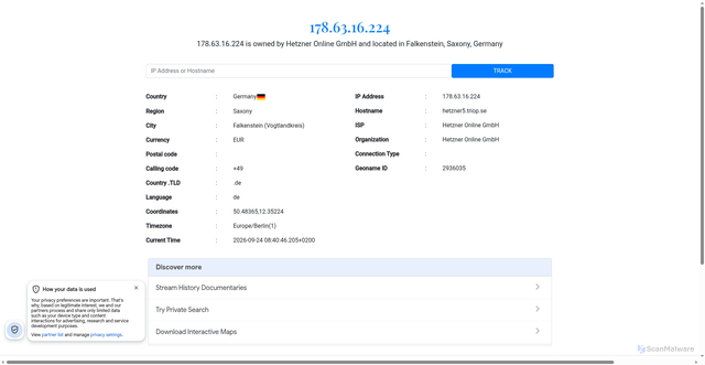 Security scan screenshot of https://myip.id