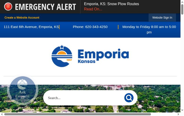 Security scan screenshot of https://www.emporiaks.gov/