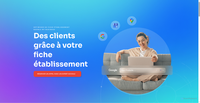 Security scan screenshot of https://formation-google-my-business.fr/