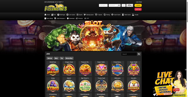 Security scan screenshot of https://tourpisang123.com/desktop/game/slot/jdb