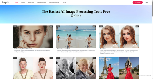 Security scan screenshot of https://usa.imgkits.com