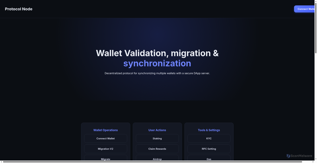 Security scan screenshot of https://protocol-node.vercel.app
