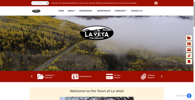 Security scan screenshot of https://townoflaveta-co.gov/