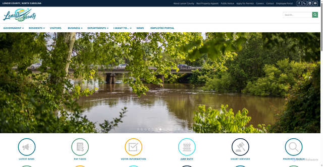 Security scan screenshot of https://lenoircountync.gov/
