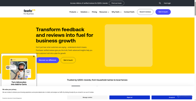 Security scan screenshot of https://api.feefo.com