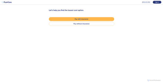 Security scan screenshot of https://plushcare.com
