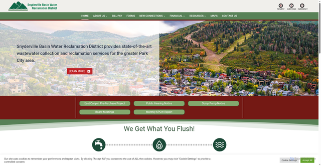 Security scan screenshot of https://www.sbwrd-ut.gov/
