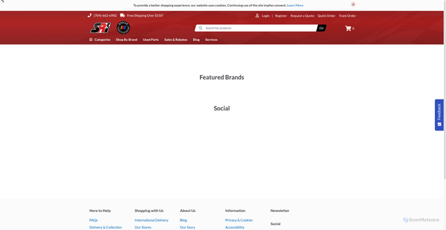 Security scan screenshot of https://www.sriperformance.com/?srsltid=AfmBOoqxt16S9d-Qxi1PjnQRuBqq4onhKCJaWsYudpCGVLvyLBc4Omaf