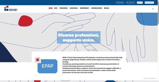 Security scan screenshot of https://epap.it/
