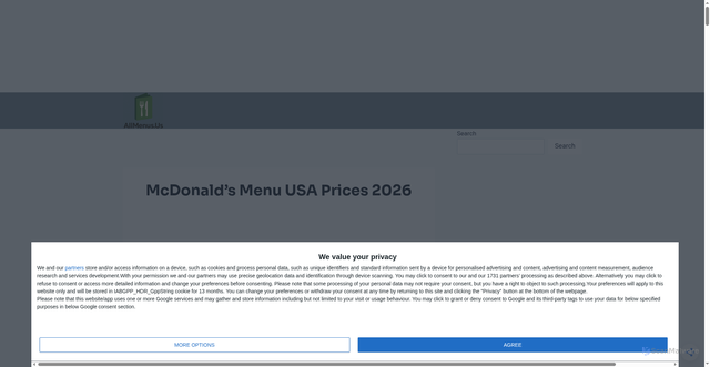 Security scan screenshot of https://allmenus.us/mcdonalds-menu/