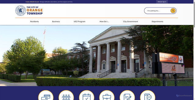 Security scan screenshot of https://orangenj.gov/