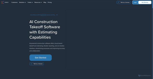 Security scan screenshot of https://kreo.net
