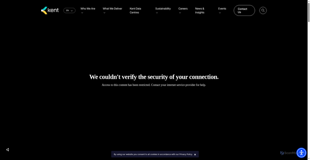 Security scan screenshot of https://kentplc.com