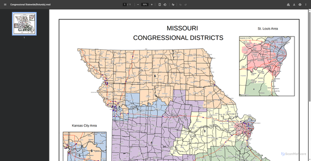 Security scan screenshot of https://www.mosna.org/wp-content/uploads/2017/11/Missouri-Congressional-Map.pdf