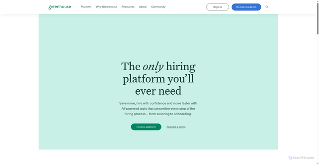 Security scan screenshot of https://grnh.se