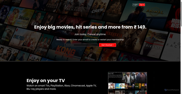 Security scan screenshot of https://www.netflix-clone-omega-ruby.vercel.app/