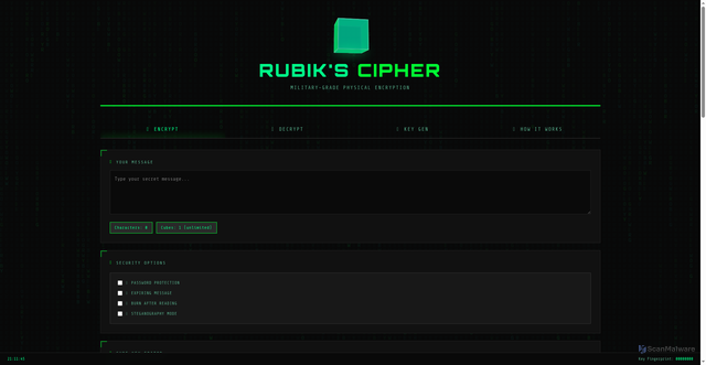 Security scan screenshot of https://rubikscipherfinalupdate260218-nj3x9ig1my.edgeone.app/rubiks_cipher_unlimited.html