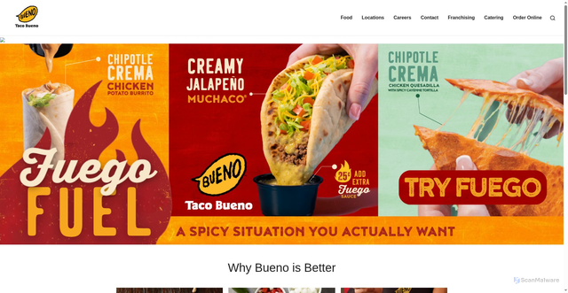 Security scan screenshot of https://tacobueno.com