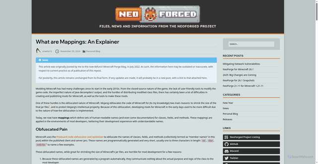 Security scan screenshot of https://websites-eob.pages.dev/personal/sciwhiz12/what-are-mappings/