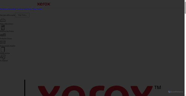 Security scan screenshot of https://xerox.eu