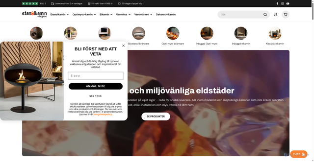 Security scan screenshot of https://etanolkamin-shop.se